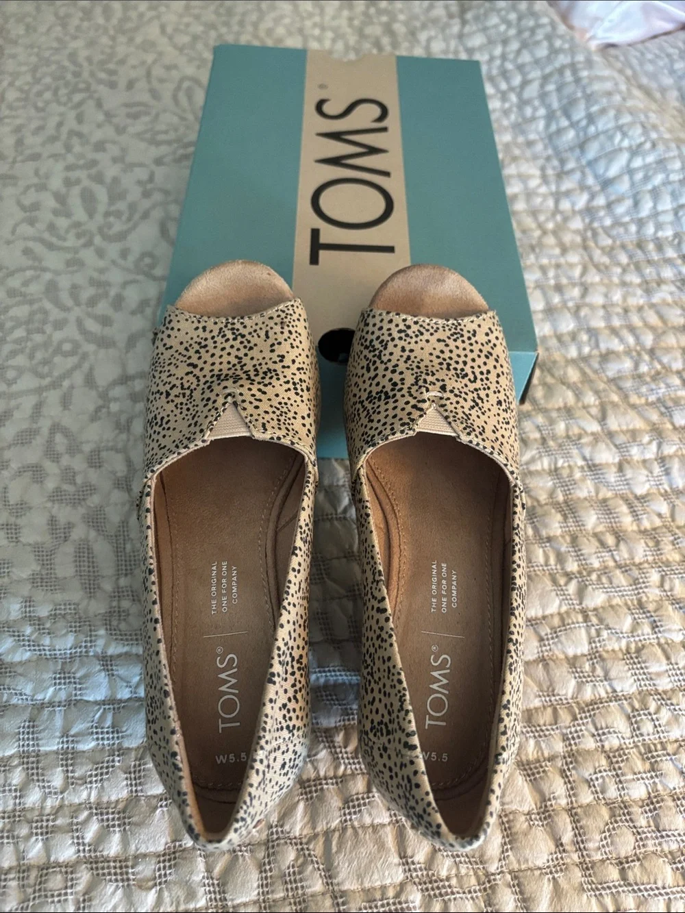 TOMS Cheetah Print Wedge